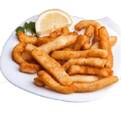 China Shandong Ocean Village Food Natural Flavor Nutritious Fresh Breaded Frozen Breaded Squid Strip 1kg*10bag Packing for sale