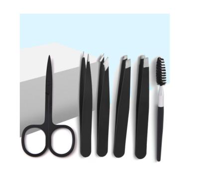 China Eyebrow Maker Premium Home Cosmetics Eyebrow Trimming Tools Beauty Scissors Eyebrow Trimming Tools 6 Piece Set for sale