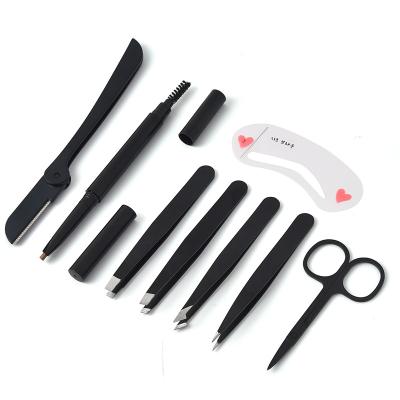 China Personal Care Hot Selling Portable Eyebrow Trimming Care Set Eyebrow Trimmer Eyebrow Clip Makeup Tool for sale