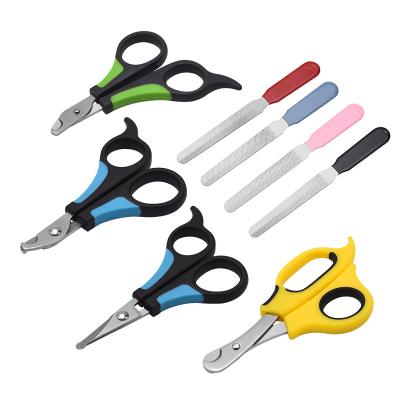 China Viable promotion of various professional pet supplies cleaning non-slip beauty handle pet scissors set for sale