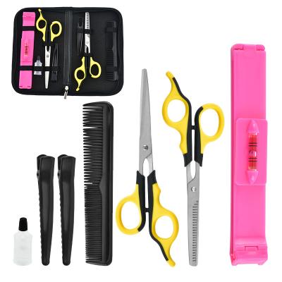 China Professional HAIR Hairdressing Scissors Barber Thinning Scissors Razor RA-69 Comb Set for sale