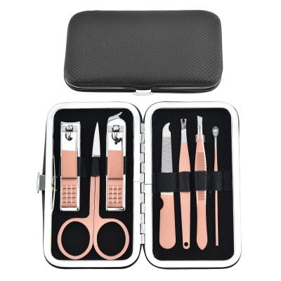 China Personal Care Fashion Manicure And Pedicure Set Stainless Steel Nail Art Tools Travel Size Nail Clipper Set for sale