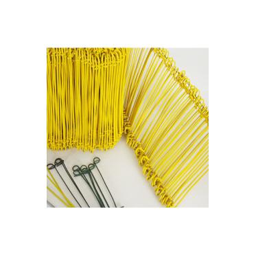 China 17GA Vinyl Coated Double Loop Wire Ties for sale