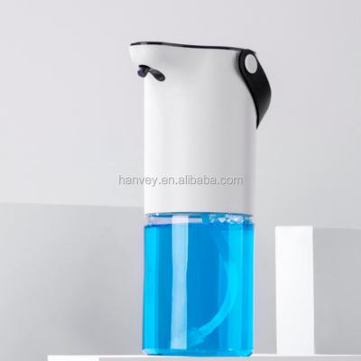 China Foam Custom Portable Handheld Automatic Soap Dispenser Hanvey 320ml Touchless Refill 1200mah Sanitizer Liquid Soap Dispenser for sale