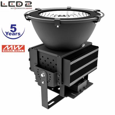 China Black LED Stadium Lighting CRI80 IP67 25/45/60/90/120° 100 - 500w 120LM/W for sale