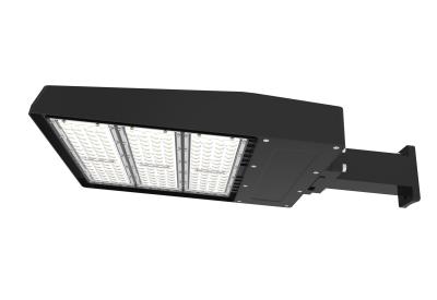 China Black LED Shoebox Light Photocell Sensor Lumileds 3030 3 Modules 150W MW Driver for sale