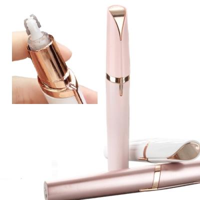 China Mini Shape Electric Mini Eye Brow Shaver Painless Refillable Lipstick Hair Removal Pen Eyebrow Trimmer Easy Hair Shaving Eyebrows for sale