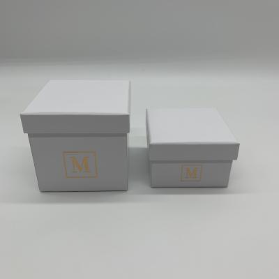 China High Quality Recycled Materials White Cardboard Packaging Boxes For Candles for sale