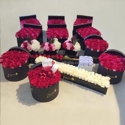 China Handmade Custom Long Stem Roses Flower Packaging Boxes for sale