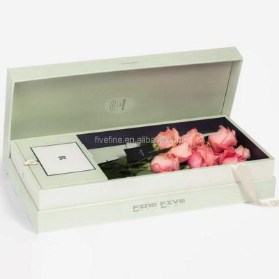 China Handmade Luxury Big Long Stem Roses Flower Packaging Boxes for sale