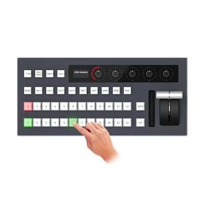 China Hot Video Changer Equipment Vmix Studio Streaming/Live Broadcasting Mixer with 12 PGM Channels and 12 PVW Channels for Sale for sale