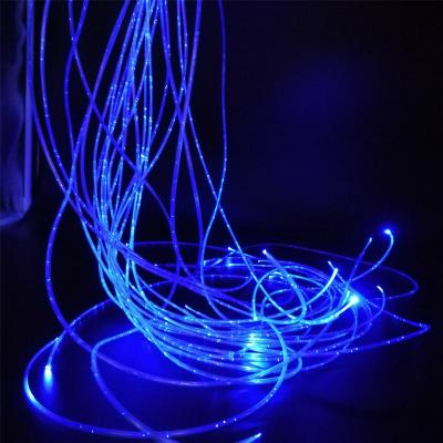 China Lighting Decoration Fiber Optic Flash Point Glow PMMA Sparkle Fabric Optic sparkle optic fibers for lighting decorative for sale