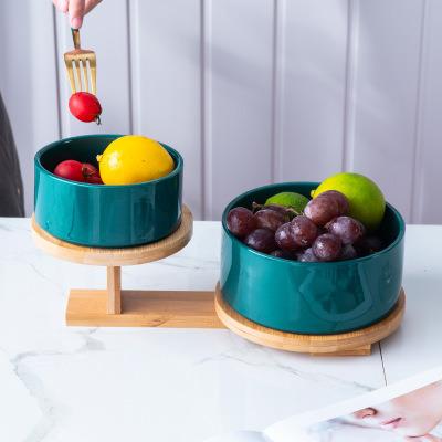 China Creative home modern fruit basket living room coffee table fruit snack salad bowl viable ceramic Nordic dried fruit bowl for sale