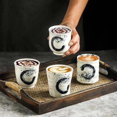 China Drinkware Viable Ceramic Glass Cup Whiskey Mug Tea Beer Mug 200ml Coffee Latte Ceramic Coffee Mug for sale