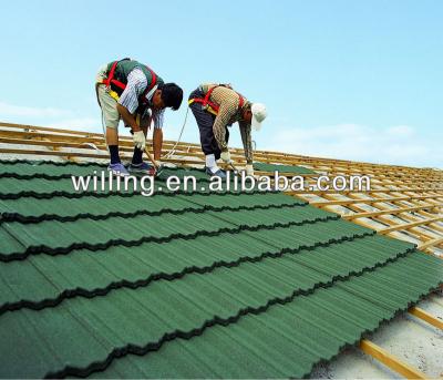 China Color Steel Plate Stone Coated Metal Roofing /classic 420(380) Type YX1170* for sale