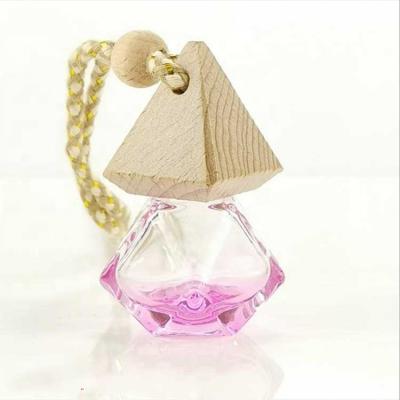 China Car Glass Pendant Gift Bottles Car Perfume Perfume 6ml Essential Oil Hanging Ornament for sale