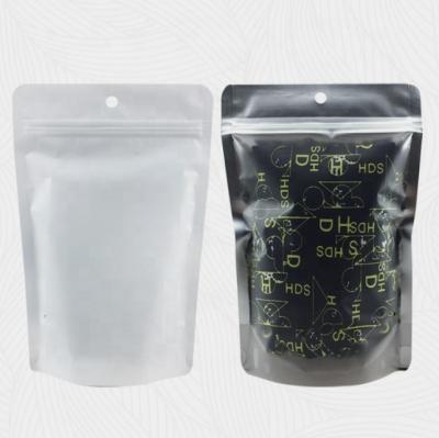 China LA001 Recyclable Stock Three Side Sealing Plastic Bag With Zipper for sale