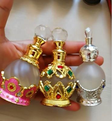 China Wholesale Custom Eco - Friendly Luxury Empty Round Shape Rose Gold Silver 7Ml 15Ml Glass Perfume Bottles for sale