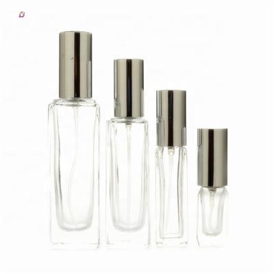 China 2021 New Perfume Cosmetic Spray Bottles Small Squares Glass Containers 3ml 5ml for sale