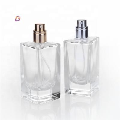 China 30ml 50ml 100ml Cosmetic Elegant Empty Spray Perfume Glass Bottle Screw Lid Cosmetic for sale