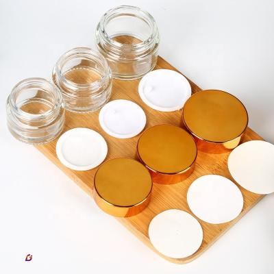 China Cheap Screw Cap Jar 100ml Hair Product Containers Glass Jars Luxury Cosmetic Cream Jars Eco-friendly Jar for sale