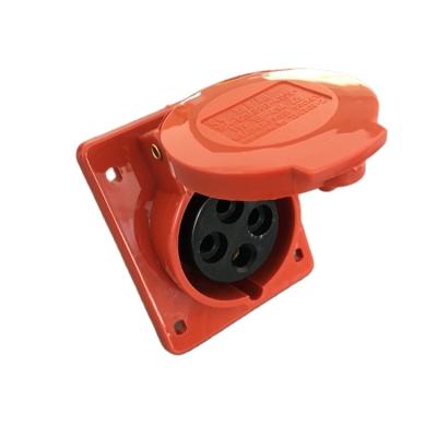 China Good Quality Industrial Wholesale Customized Angle Angled Socket 16a Industrial Socket for sale