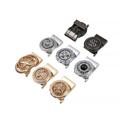 China New Fashion Belt Buckle Metal Belt Buckle Support Hot Selling Zinc Alloy Automatic Rotating Customization for sale