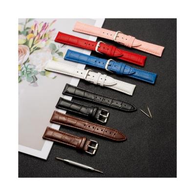 China Punk Waterproof Two Layer Cowhide Watchband Watch Factory Special Accessories Watch Strap Leather Watchband Chain Genuine Leather for sale