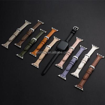 China Punk Appl Waterproof Watchband Watch Factory Wholesale Watch Strap Leather Watchband Chain Genuine Leather Apply Fasion Watch for sale