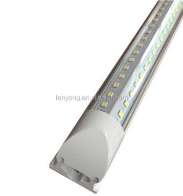 China Hot sale aluminum alloy t8 18w 120cm led tube integrated no need bracket fixtures v shape for sale