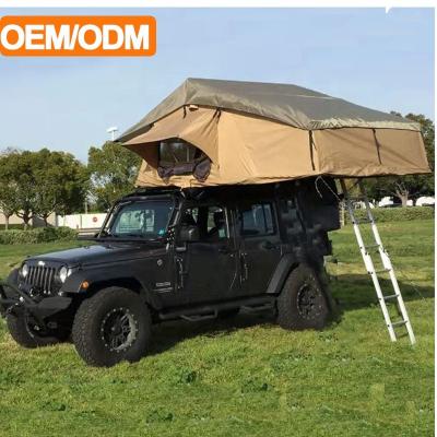 China Extended Type RVDAYS Custom Shell Outdoor Camping Car Roof Top Tent Soft Cover Soft Top Tent For Sale for sale