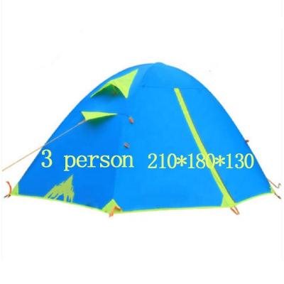 China RVDAYS Aluminum Alloy Wind Cheap Resistant Camping Mountaineering Outdoor 3 Person Sleep Tent Straight Tying Type for sale