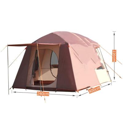 China RVDAYS Tents Outdoor Family Camping Tent Waterproof Outdoor 4 Person Straight Tying Type For Self Propelled Family Tour for sale