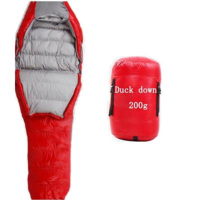 China RVDAYS Mummy Sleeping Bag Ultra Light Weight Cost-effective Waterproof Duck Down Sleeping Bag For Outdoor Travel for sale