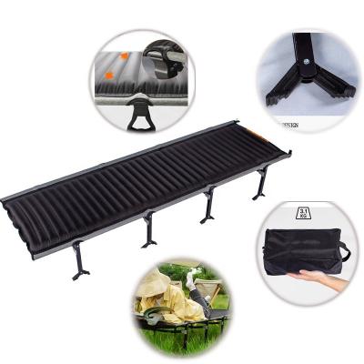 China RVDAYS High Quality Portable Outdoor Folding Aluminum Alloy Camping Bed Military Rise Bed 190*64*30CM for sale