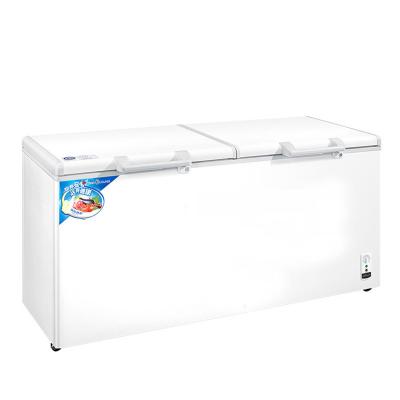 China Horizontal Deep Freezer Double Door -18 Degree Chest Freezer 1525*785*1030mm for sale