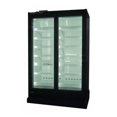 China Large Capacity Single-temperature -22~-18 Degree Celsius Quick Freezing 2 Doors Freezing Showcase For Meat Fish for sale