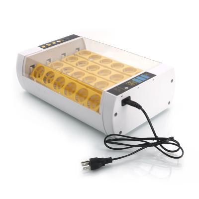 China Fully Automatic Farms 24 Egg Poultry Incubator With Egg Candle Injector Hatcher for sale