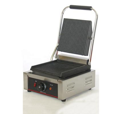 China Commercial 1 DISH Sandwich Machine Griddle Grills Panini Single Dish Griddle And One Touch Grill for sale