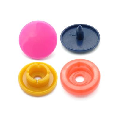 China New Style Washable Colorful Inventory Plastic Snap Button for sale