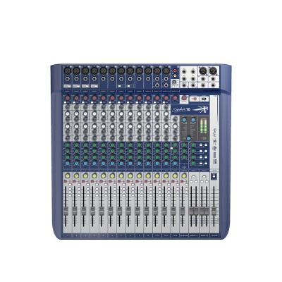 China Clear Sound Signature 16 Channel Soundcraft Audio Mixer For Stage Singing Performance 2 Orders for sale