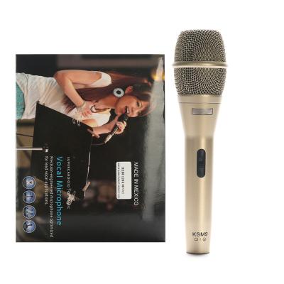 China Clear Sound KSM9 Wired Classic Dynamic Karaoke Professional Wired Microphone KSM9HS Wired Microphone For Mo for sale