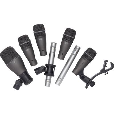 China Clear Sound DK707 7-Piece Drum Mic Microphone Kit Full Range Instrument Recording Condenser Mic Include Q71 Q72 C02 Mic For Drummers for sale