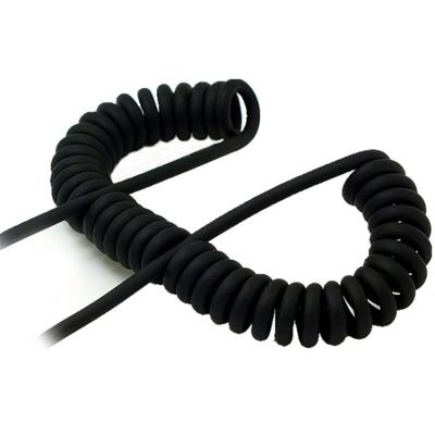 China Cusumer Quality Assurance Customizable Military Flexible Retractable Spiral Spring Data Exchange Cable for sale