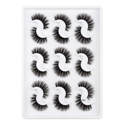 China Natural Fluffy Long False Eyelashes High Bulk High Quality Cute Lashes Recently Popular Natural False Eyelashes for sale