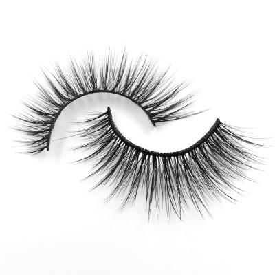 China New Products 3d Pairs Natural Long Style Handmade Black Mink Eyelashes False Mink Lashes Natural Long Eyelashes With Four Magnets for sale