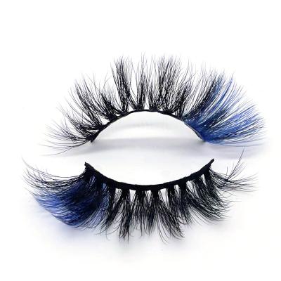 China Hot Colorful Selling Nice Newly Fluffy High Quality Colorful Mink Lashes Fake Mink Eyelashes False Mink Eyelashes Seller for sale