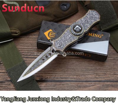 China Gyro 440 Stainless Steel 3D Model Good Folding Pocket Blade Tactical Steel Knife Hunting Knife Group of Ten Handle Gift for sale