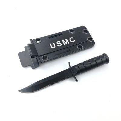 China Mini Self Defense Knife Gift Small Blade Knife Subtle Fixed Knife Gift Tactical Knife with Plastic Sheath and Key Chain for sale