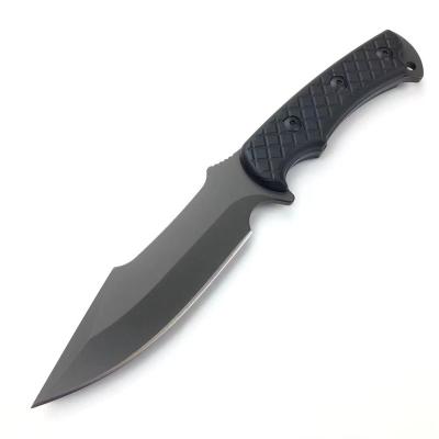 China Combat Knife Kydex Sheath Knives Sharp Blade Survival Knife Group of Ten Handle Camping Tactical Fixed Hunting Knife With 440C Blade for sale